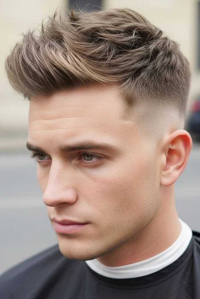 Textured Crop with a Taper Fade