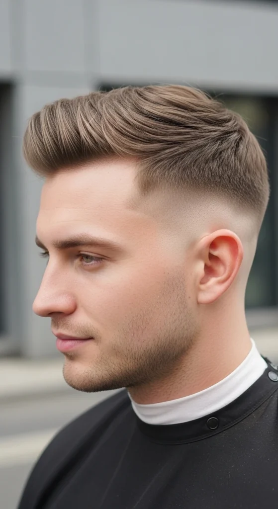 Contemporary Low Bald Drop Fade
