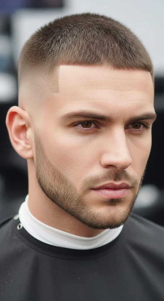 Gentleman’s Buzz with Low Bald Fade