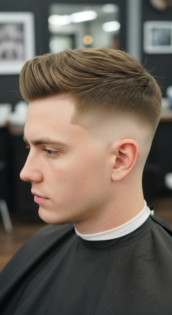 Wedged Drop Low Bald Fade
